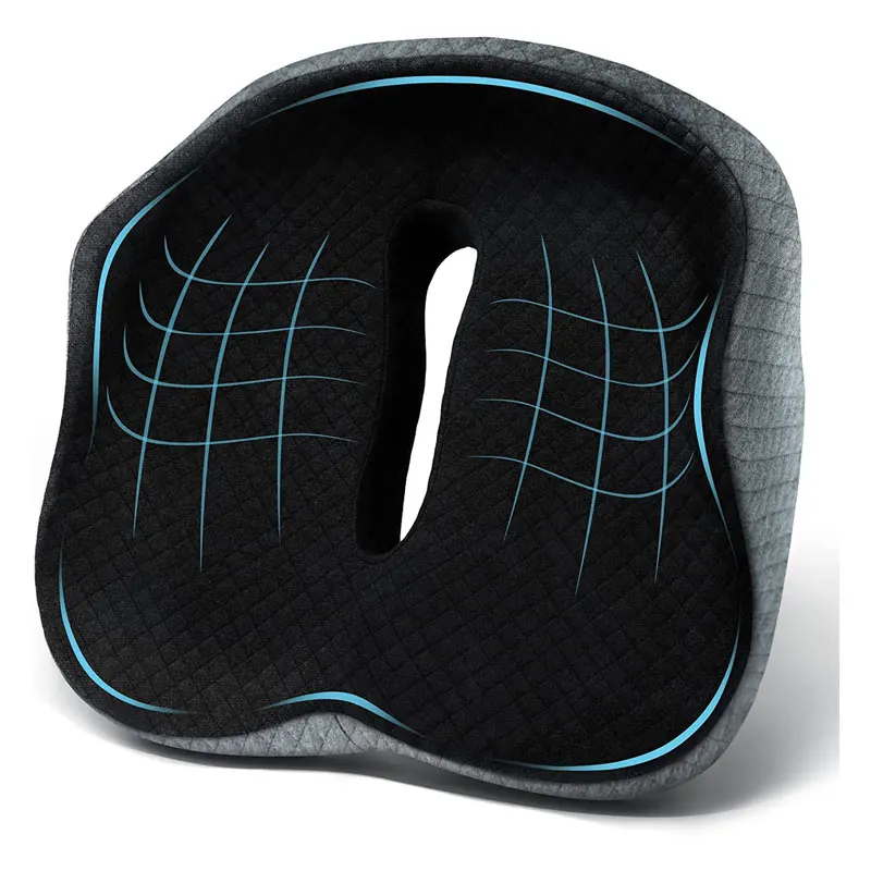 Pressure Relief Orthopedic Seat Cushion for Long Sitting Hours Home Chair Car Wheelchair Seat Cushion Pillow for Office Chair