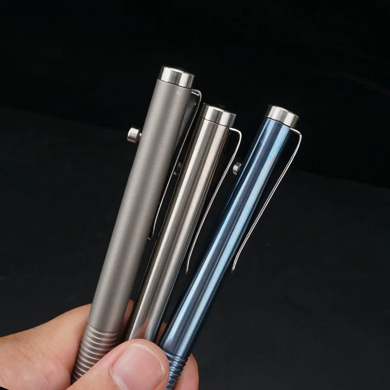 Multifunctional Gun Bolt Titanium Alloy Tactical Pen Portable Self-Defense Outdoor Edc Ballpoint Pens Custom Logo