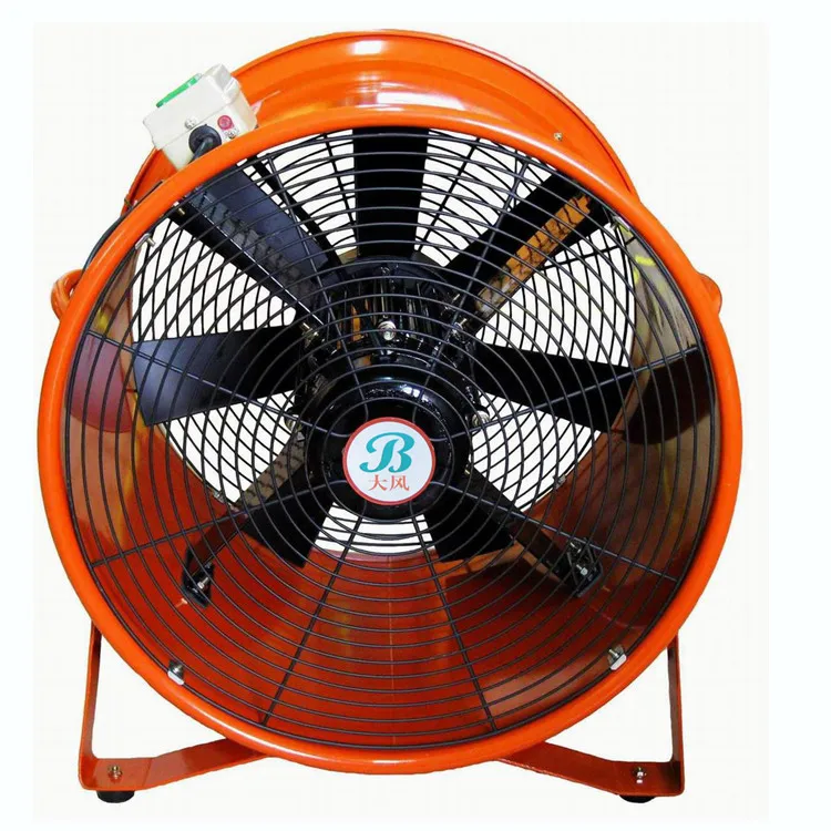 450mm 220V/50Hz Super speed axial fan portable ventilator