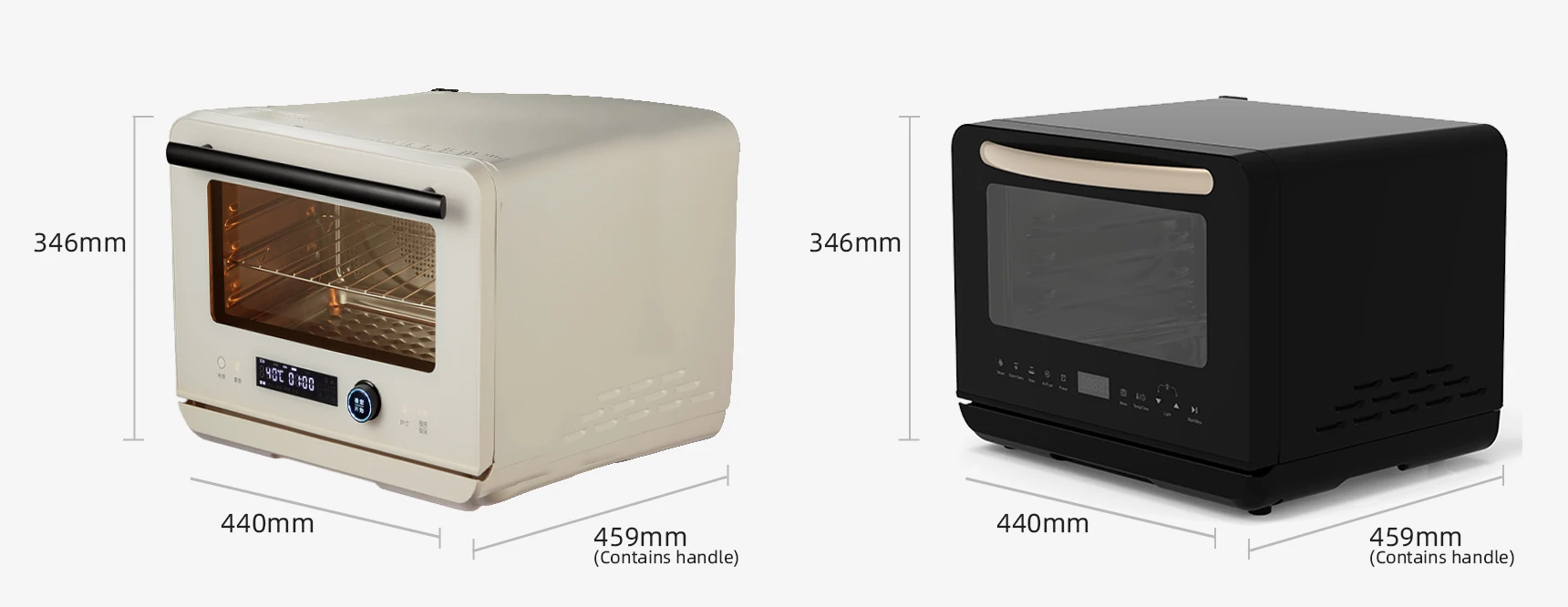 countertop electric steam oven, temperature controller, 20L/0.7 Cu.Ft. stainless  Electric Combines Steam Bake Toast Grill