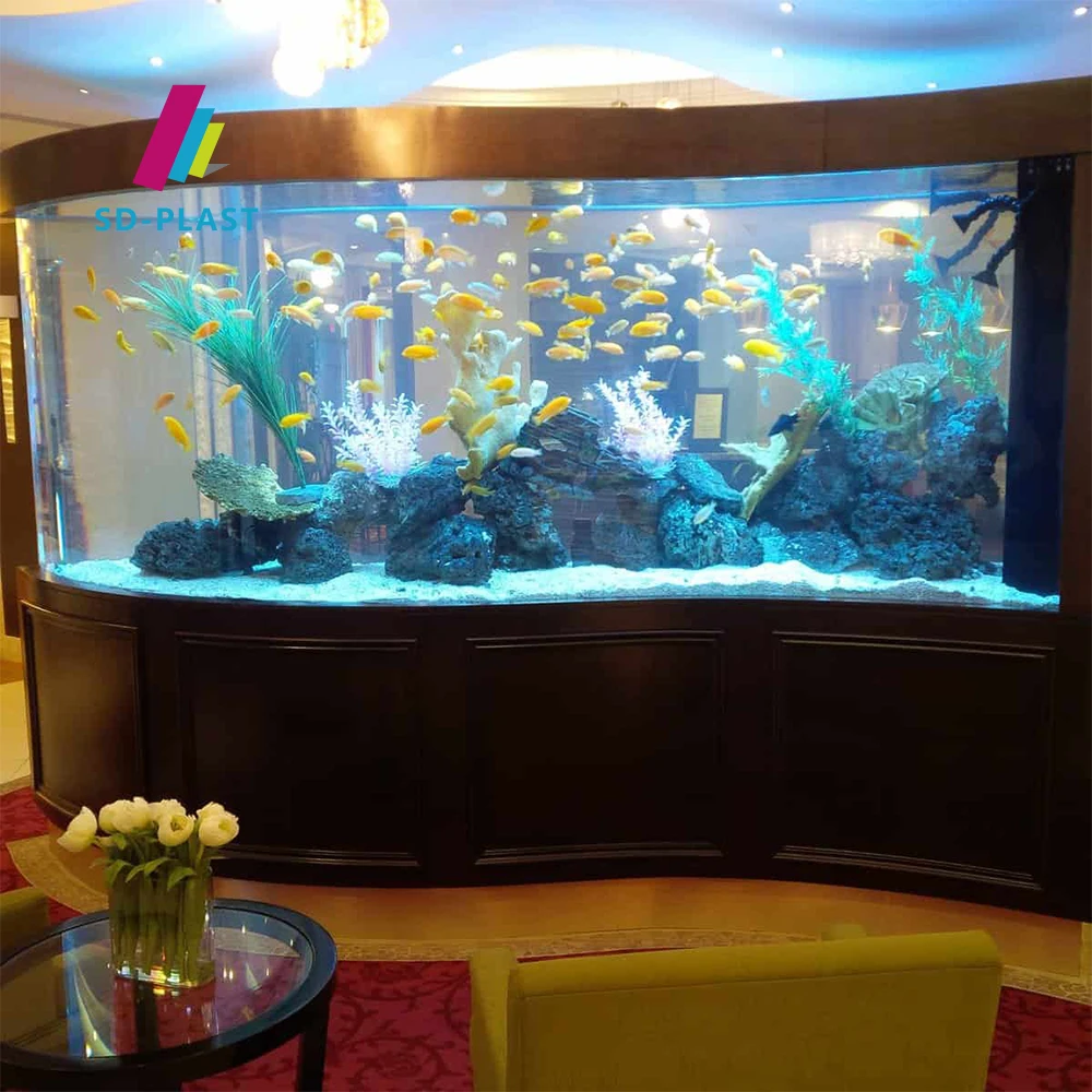 Hot selling acryl cylinder aquarium pmma plastic acrylic glass for tunnel aquarium