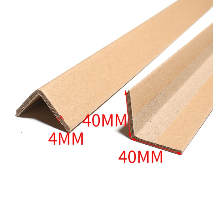 ECO friendly L Shape Paper Brown Kraft Paper Edgeboard Paper Cardboard Corner Protector Edge Board Protection