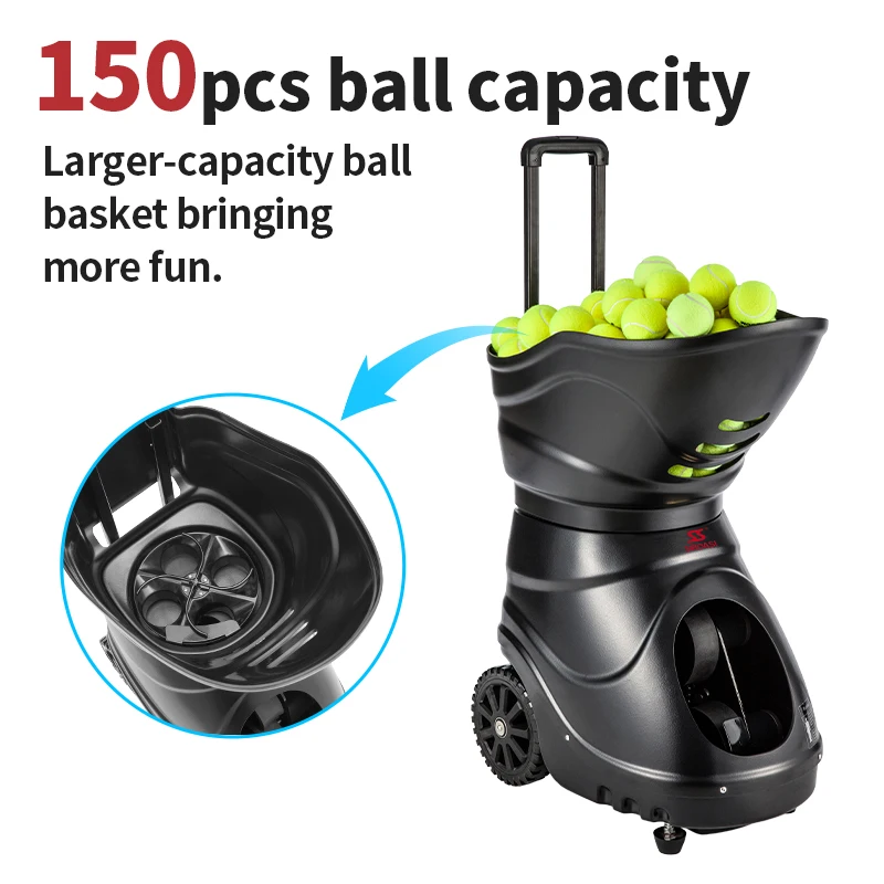 SIBOAIS Practice Tennis Padel Ball Machine For Playing And Training With APP And Remote Control