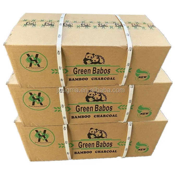 4-6 hours burning time not off white ash green babos bamboo charcoal for sale