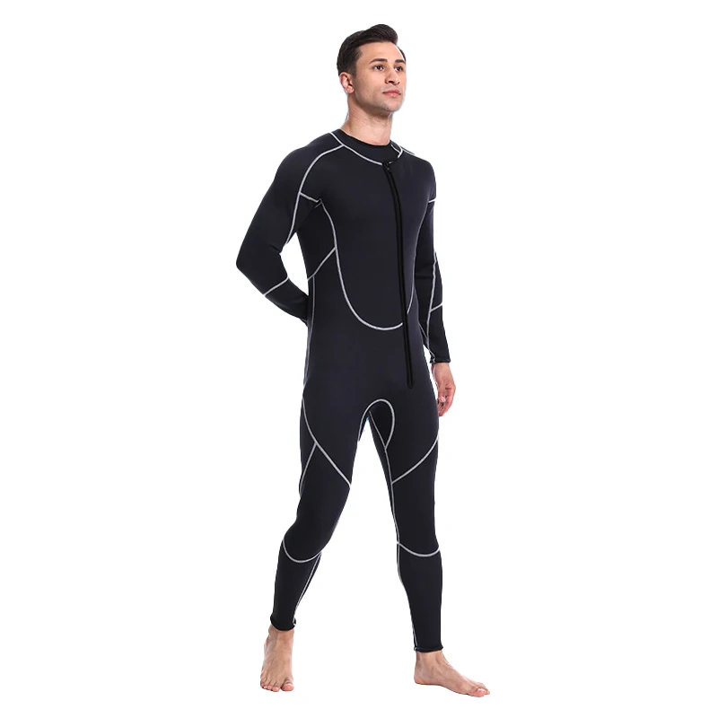 3mm 5mm 7mm Neoprene New Front Chest Zipper Sports Wear Long Sleeve Long Pants Water Sports Wet Diving Suit