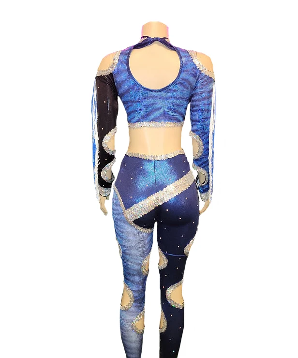 Custom Sublimation Tassel Majorette Dance Uniforms Polyester Tight Clothing  Rhinestones Sequins Dance Costumes