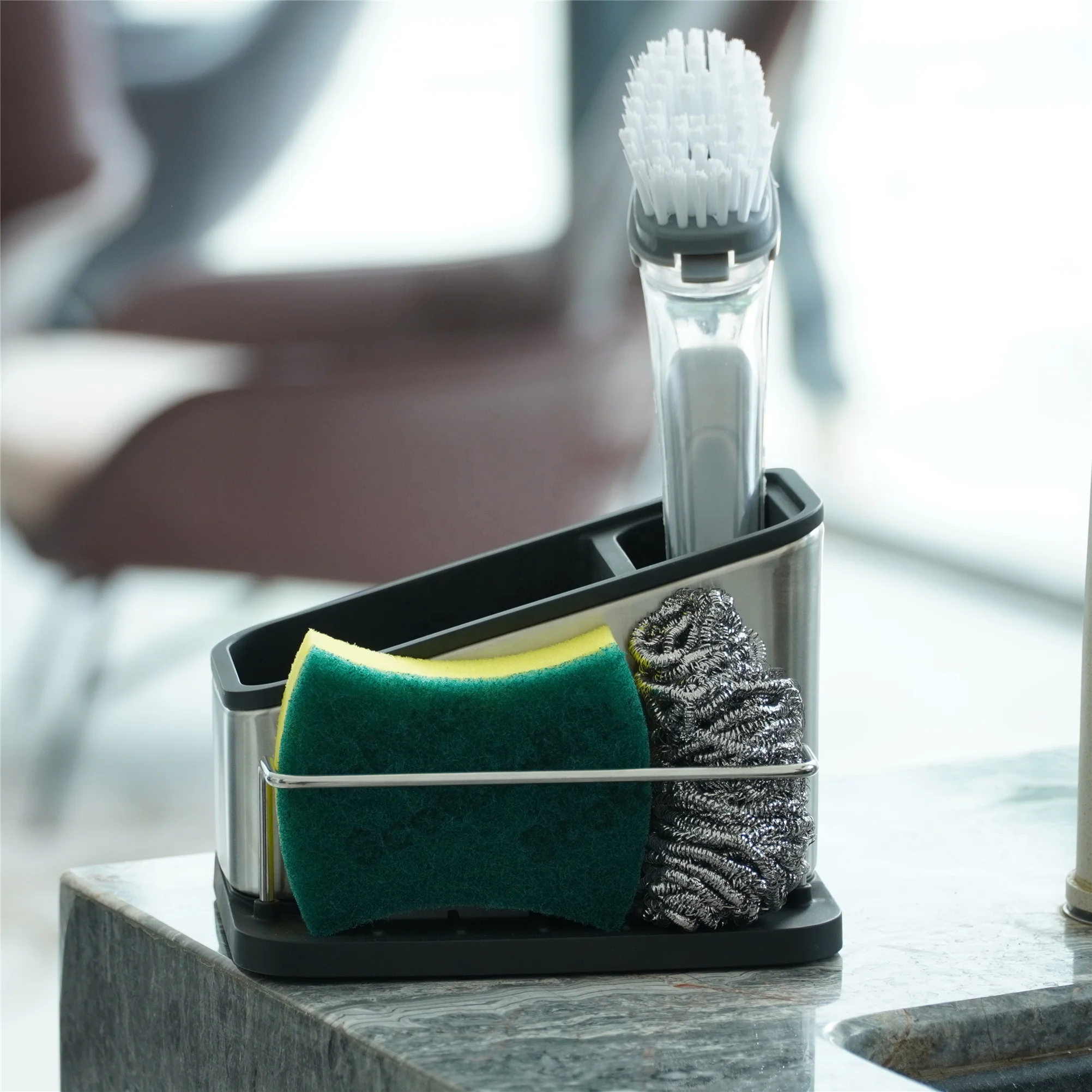 Stainless steel kitchen utensil rack chopsticks holder