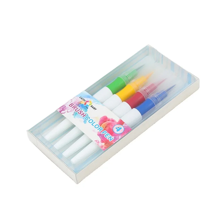 20 Colors Real Brush Tip Painting Water Color Marker Pen Kids And Adult Coloring Books Watercolor Brush Pen