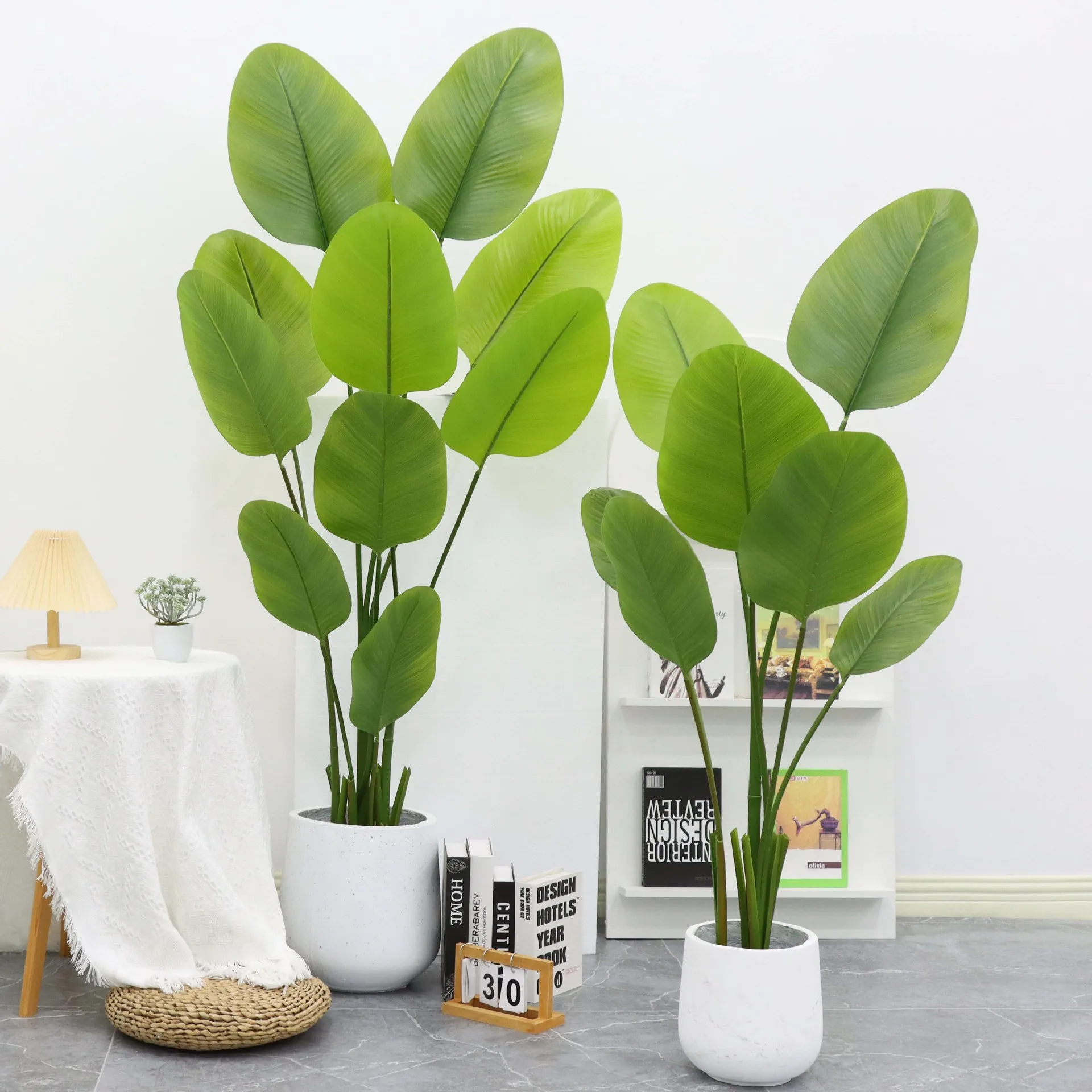 wholesale plastic outdoor decoration potted trees garden landscaping green home ornamental bonsai artificial plants  palm tree