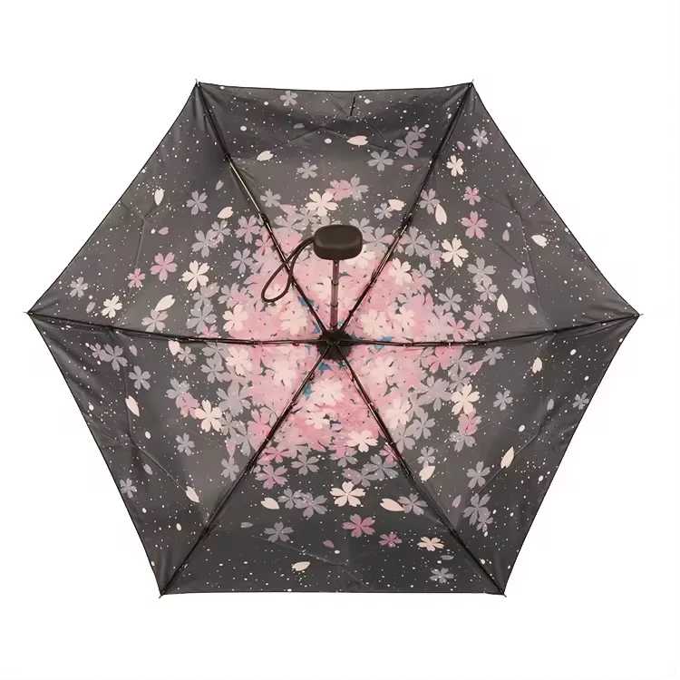 China Manufacturer Lightweight Portable Water Proof Sun Protection Uv Umbrella 5 Fold