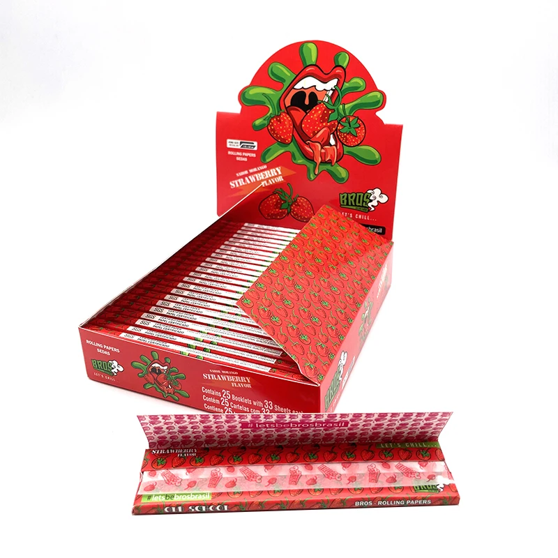 rolling paper smoking custom design natural gum king size unbleached