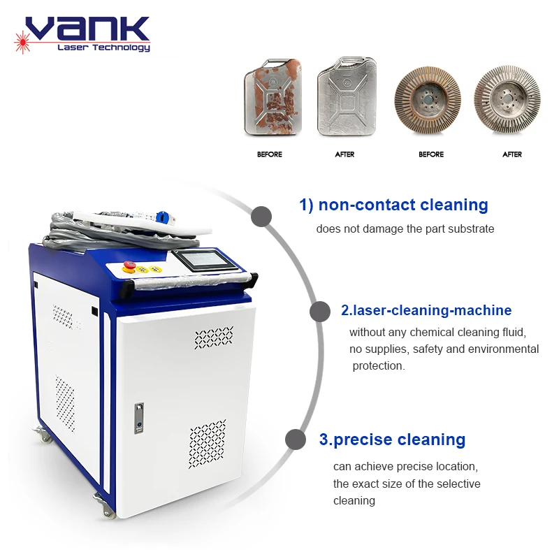 2000w Portable cleaner welder laser cleaning and welding machine rust paint removing