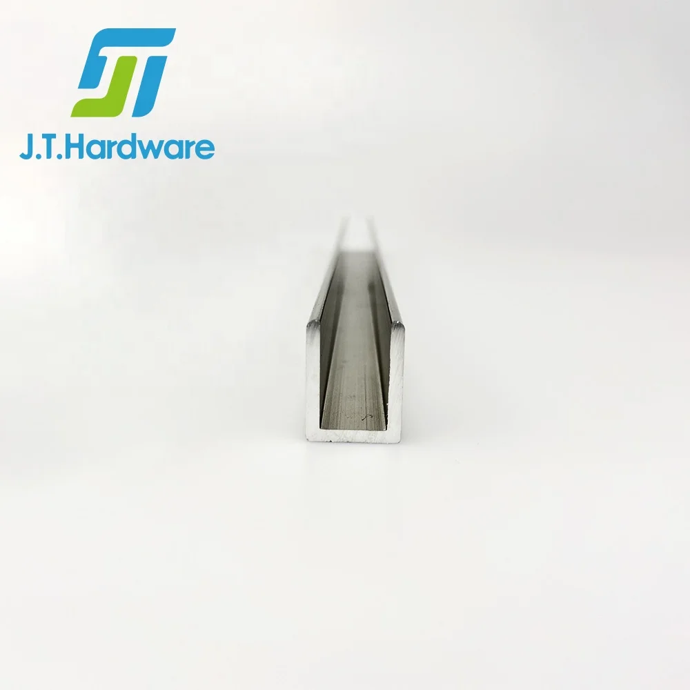  Bathroom Anodized Brushed Nickel Aluminium Glass Shower U Channel For