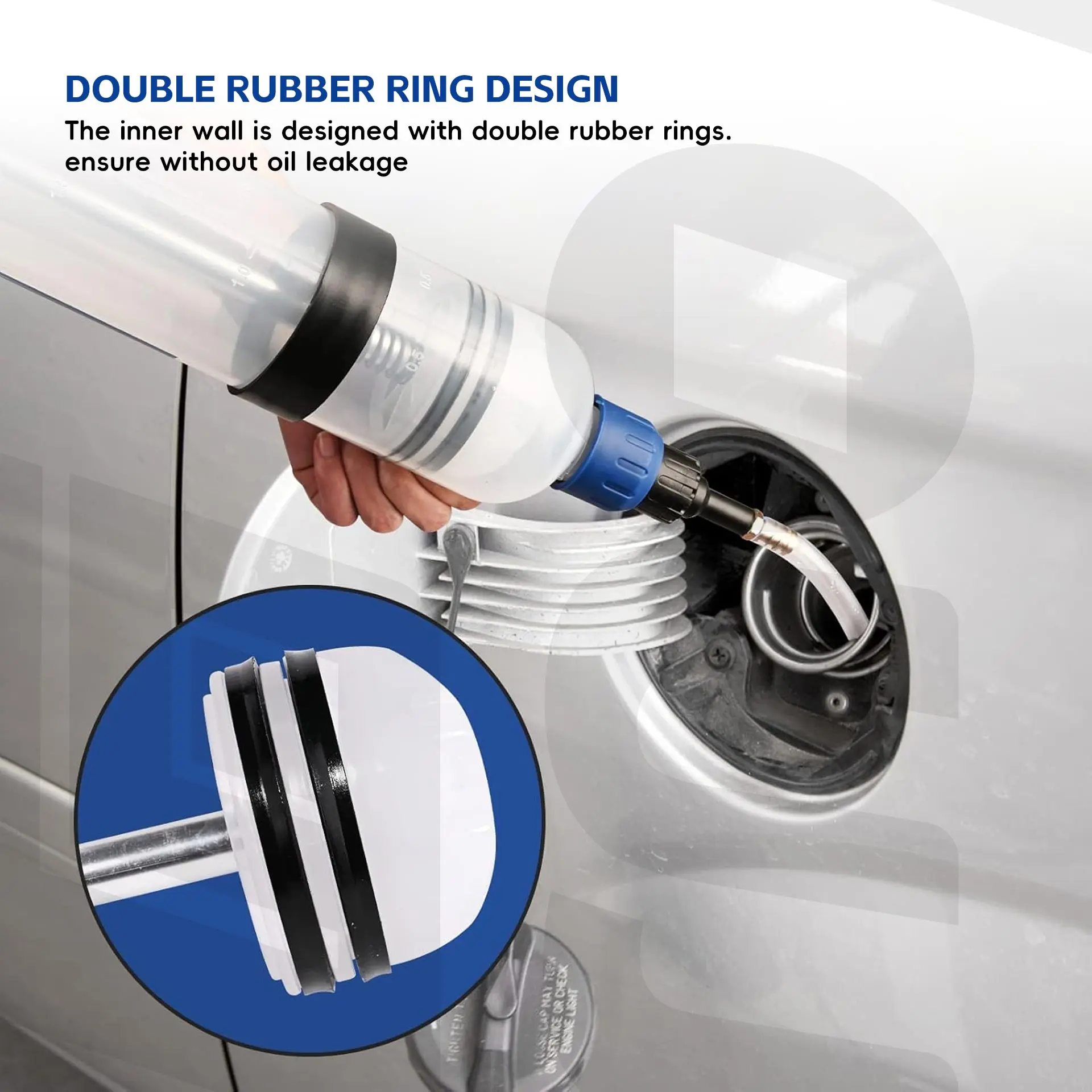 1.5L Capacity Manual Oil Fluid Extraction Extractor Filling Syringe Bottle Fluid Suction Vacuum Extractor Transfer Syringe Pump