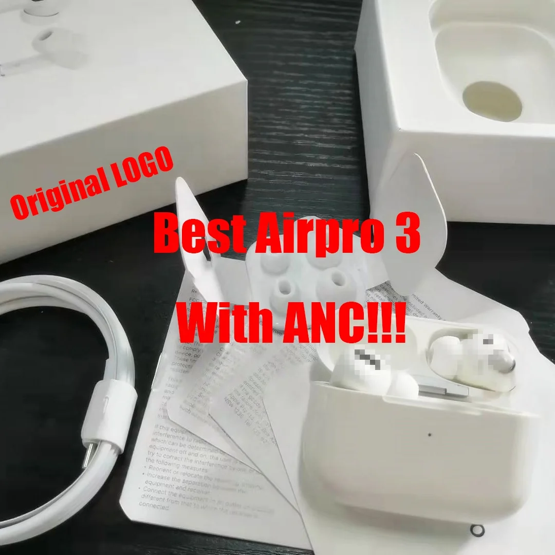 Оригинальный логотип 1:1 настоящий ANC 25DB Airoha чип 1562a Air Pro 3 Gen беспроводные наушники Airpro шумоподавление