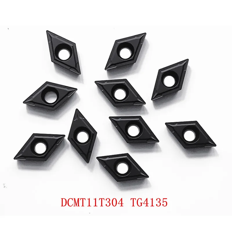 Карбидная ЧПУ вставка DCMT11T3 TG4135 DCMT0702 для стальной заготовки