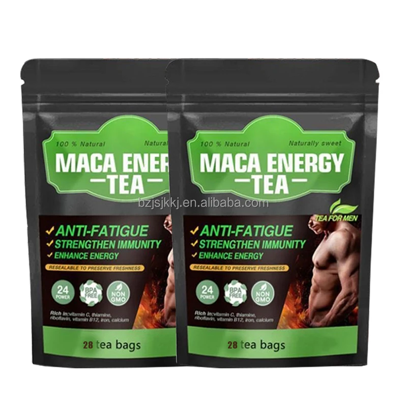 factory price maca energy tea Relieve fatigue herbal Strengthen the body for men ginseng sexual maca energy tea high quality