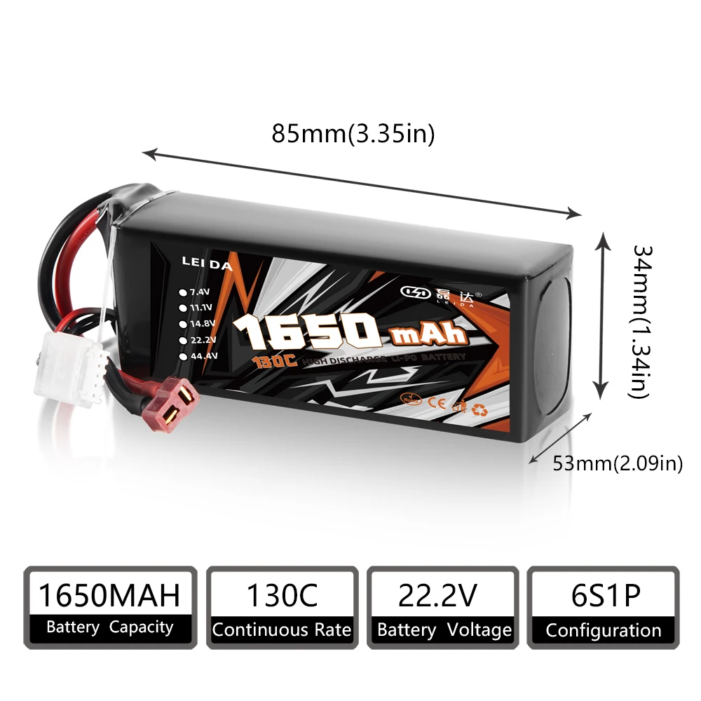 Высокая плотность энергии 130c 6s 1650mah литий-ионные батареи aa низкая цена литиевая батарея rc drone fpv lipo