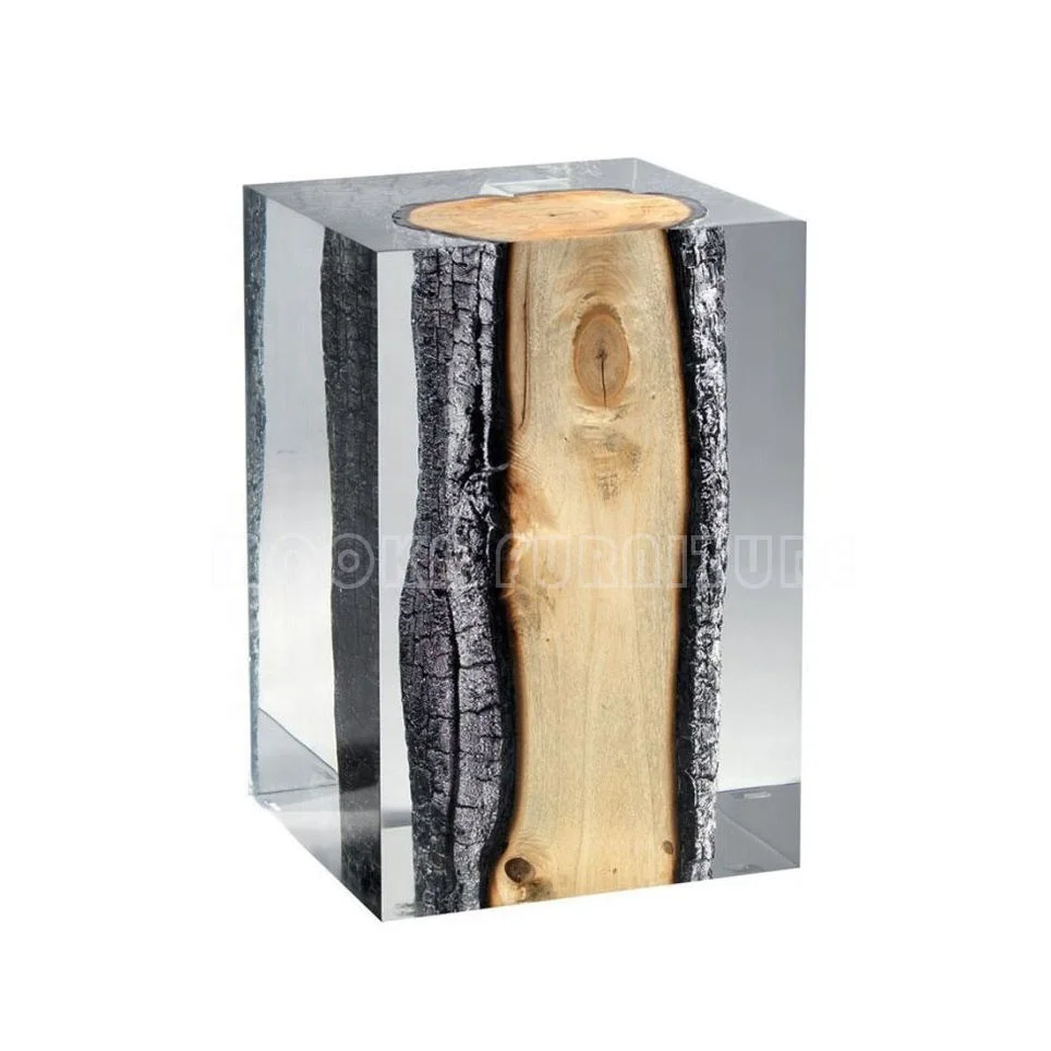 Extraordinary tree stump furniture ideas hotel room nightstand side table living room luxury resin chair clear epoxy stool