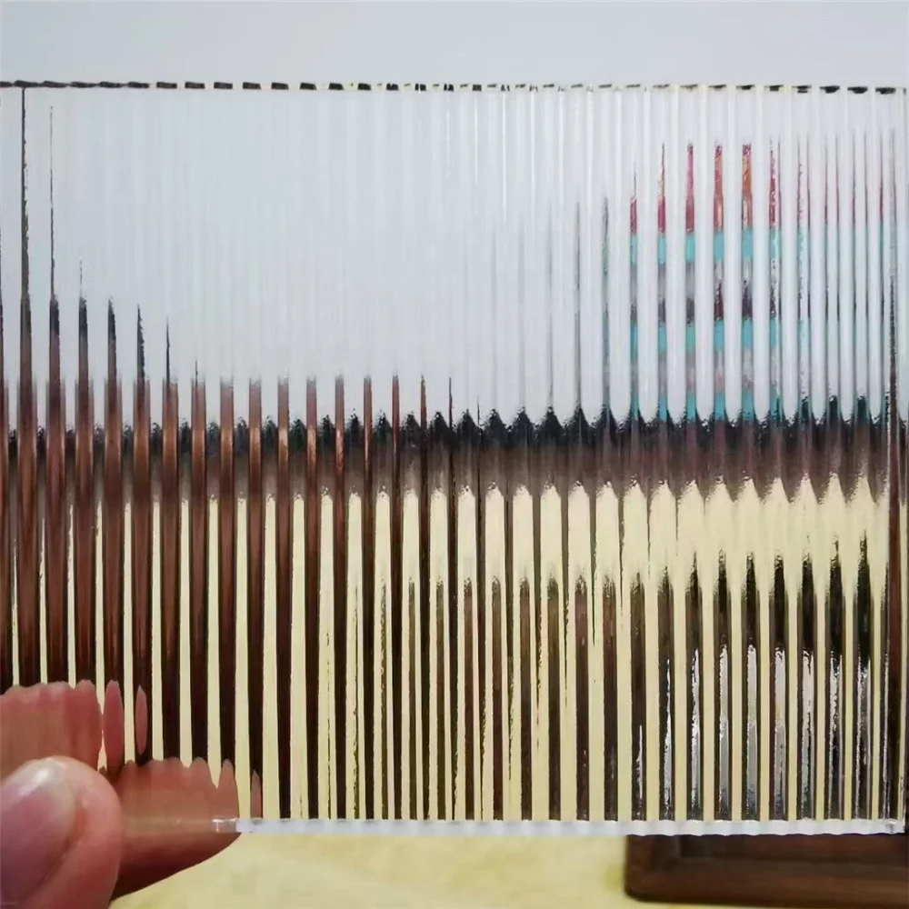 Wholesale 5mm 6mm 8mm Decorative Transparent Patterned Glass Sheet For Building