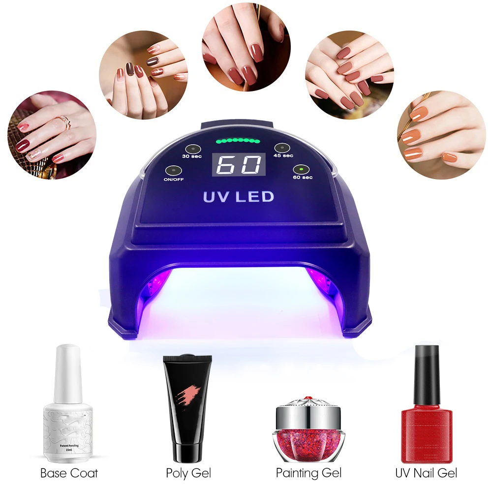 Nail supplies salon rechargeable gel machine dryer nail polish led lamp