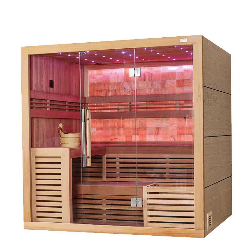 China Hot Sale portable sauna room spa care products infrared infrared sauna and square wooden Dry Sauna Rooms