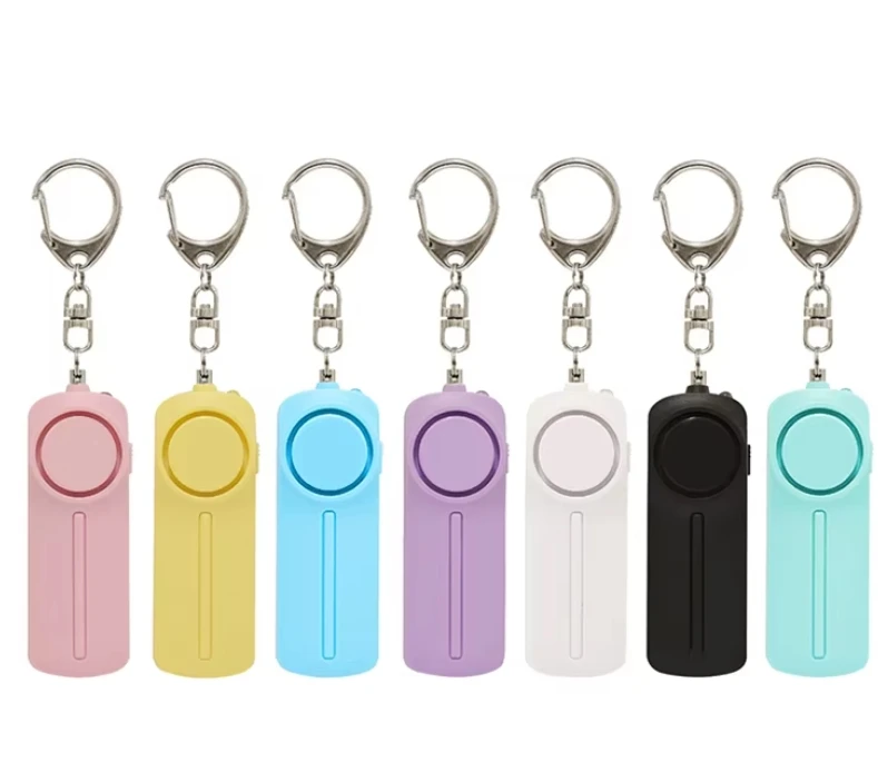 Women Safety Keychain Safe Sound Personal Alarm with LED Light Personal Protection Devices Self Defense Safety Keychain Alarms