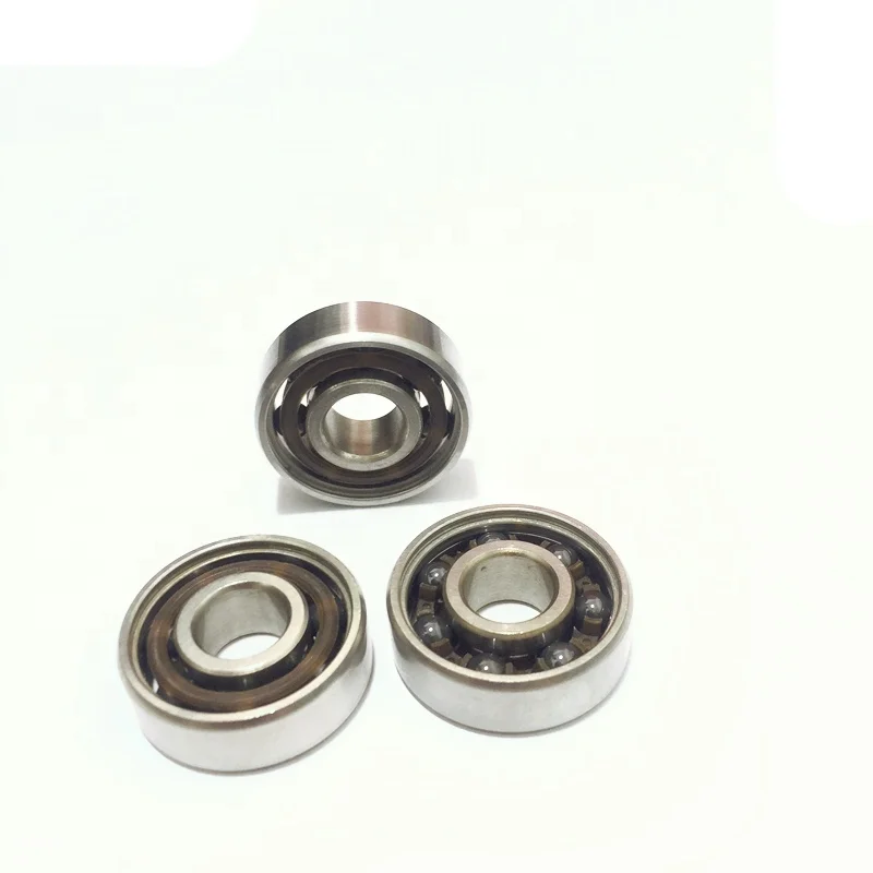 S 627 CE 7x22x7mm Stainless Steel Outer Ring Si3N4 Silicon Nitride Ball Nylon Cage Open Hybrid Ceramic Deep Groove Ball Bearing