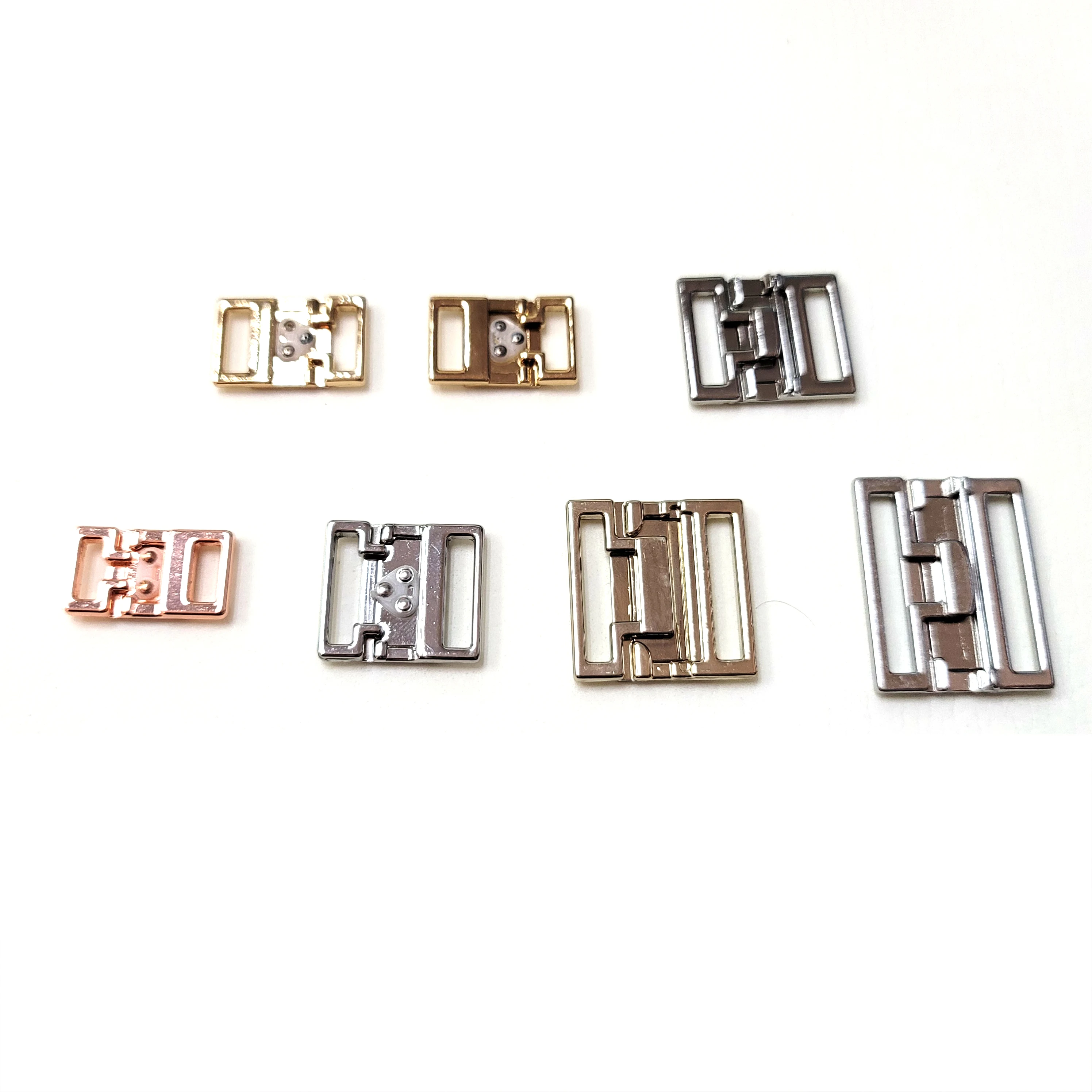 Xinglang 8-30 MM Gold Metal Clasp Closure Swimwear Accessories Wholesale Bikini Metal Clasp Connector