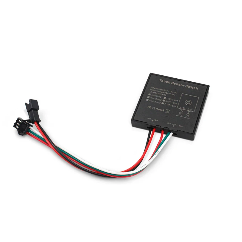 Маленький диммер для ванной 5 В 12 24 постоянного тока 15 см умный сенсорный выключатель зеркала светодиодное освещение