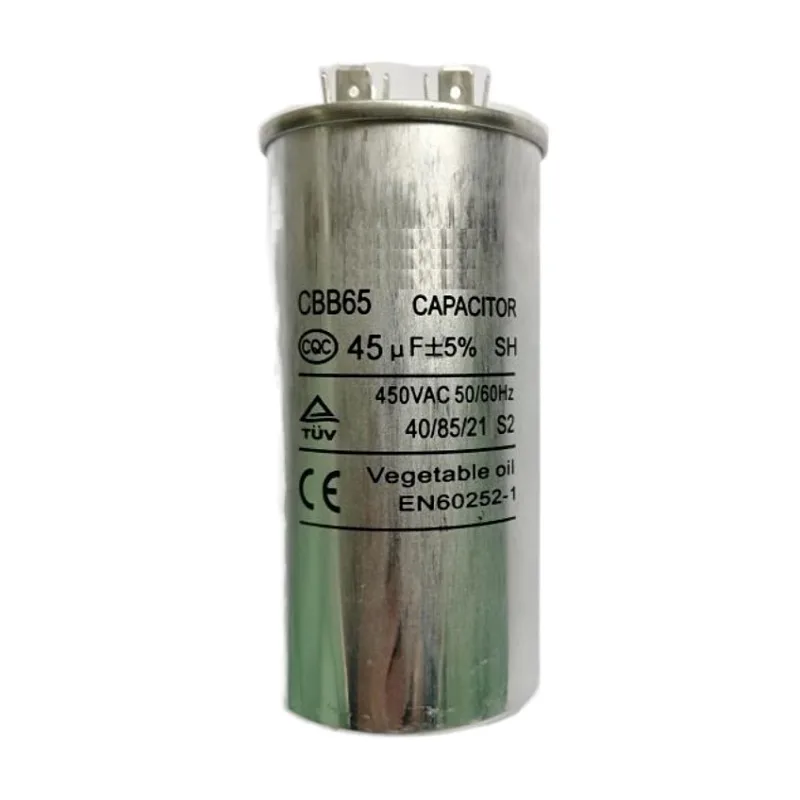 Запасные части для системы кондиционирования HVAC и запасные части для кондиционера CBB65 55 мкФ AC Конденсатор для двигателя кондиционера