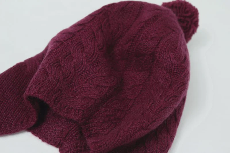 Младенцев и детей пред дошкольного возраста, носки на зиму для девочек, мальчиков, новорожденных, кабель вязаная из чистого кашемира помпоном шапка бини капот с галстуком-бабочкой аксессуар