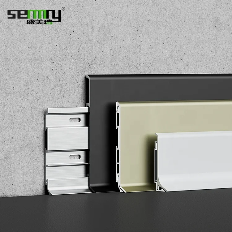 High Quality Good Look floor coverings and accessories Curve skirting board Aluminum  Alloy Skirting Board