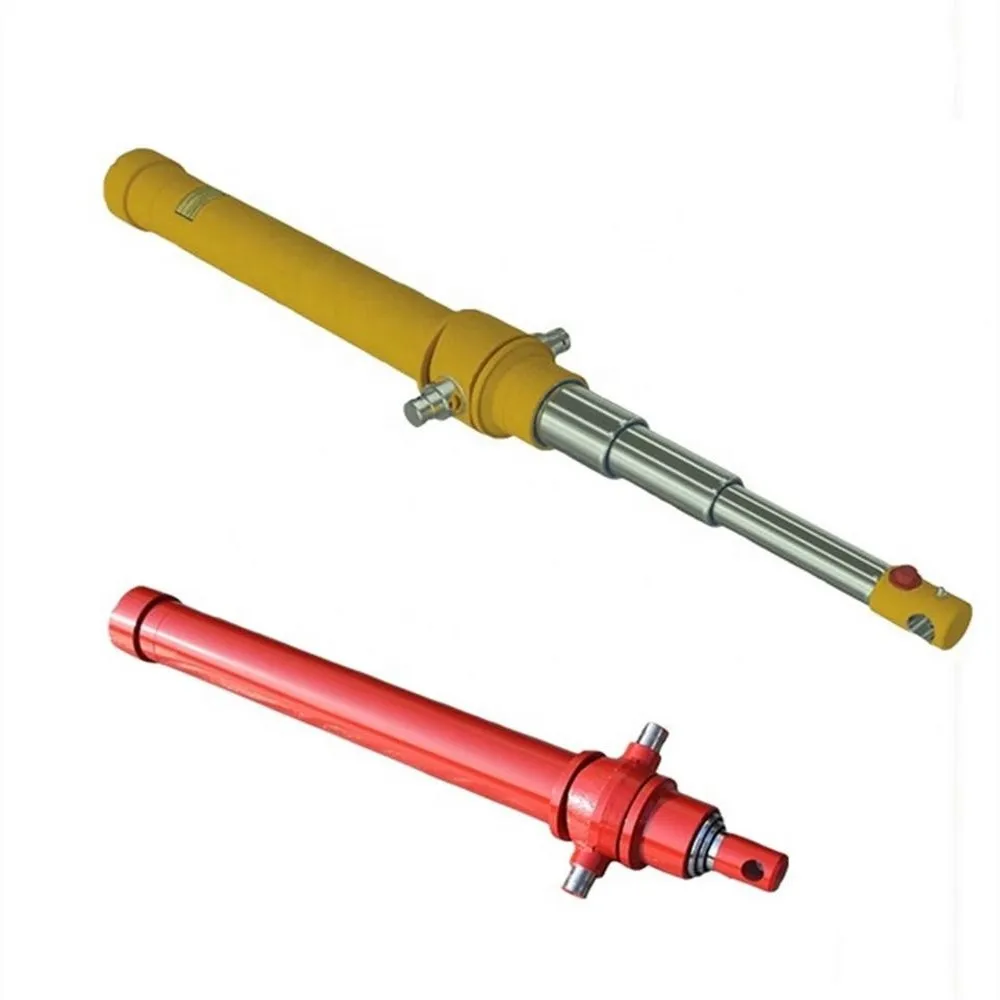 small/big multistage telescopic hydraulic cylinders/telescopic jacks/telescopic rams for tipper trucks or trailers