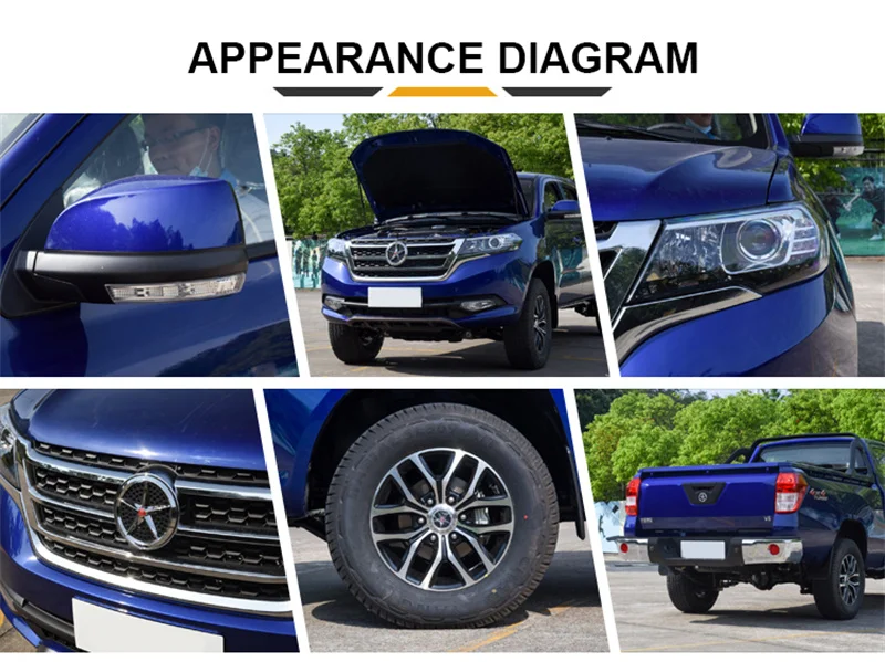 Китайский дизельный пикап Dayun V5 Pro 4wd для продажи Новый/Подержанный автомобиль