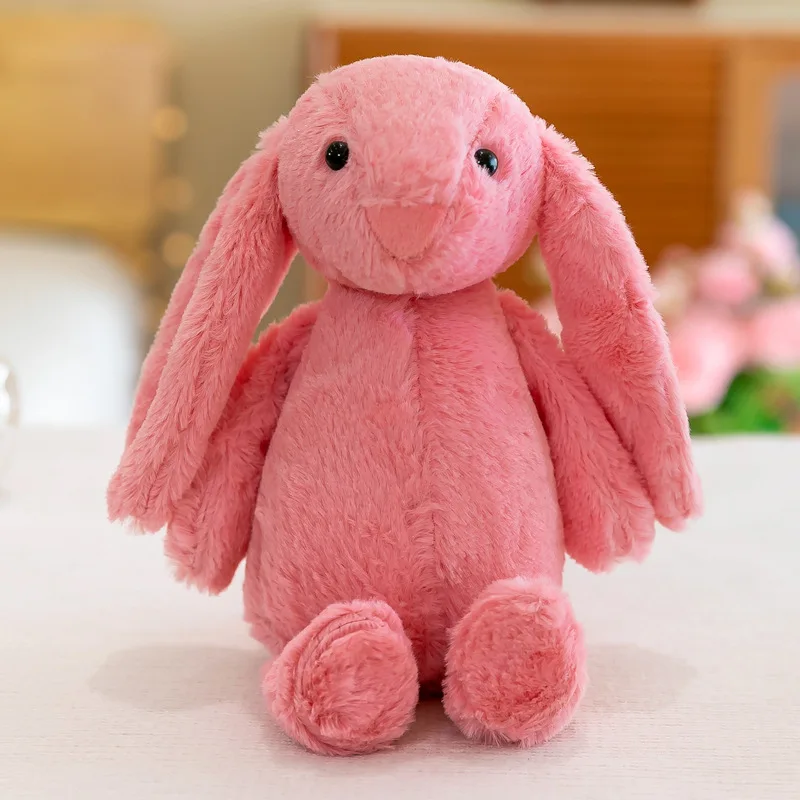 New Cute Kawaii Easter Days Gift Sleeping Toys Stuffed Animal Doll Long Ear Rabbit Plush Rabbit Toys for Girls