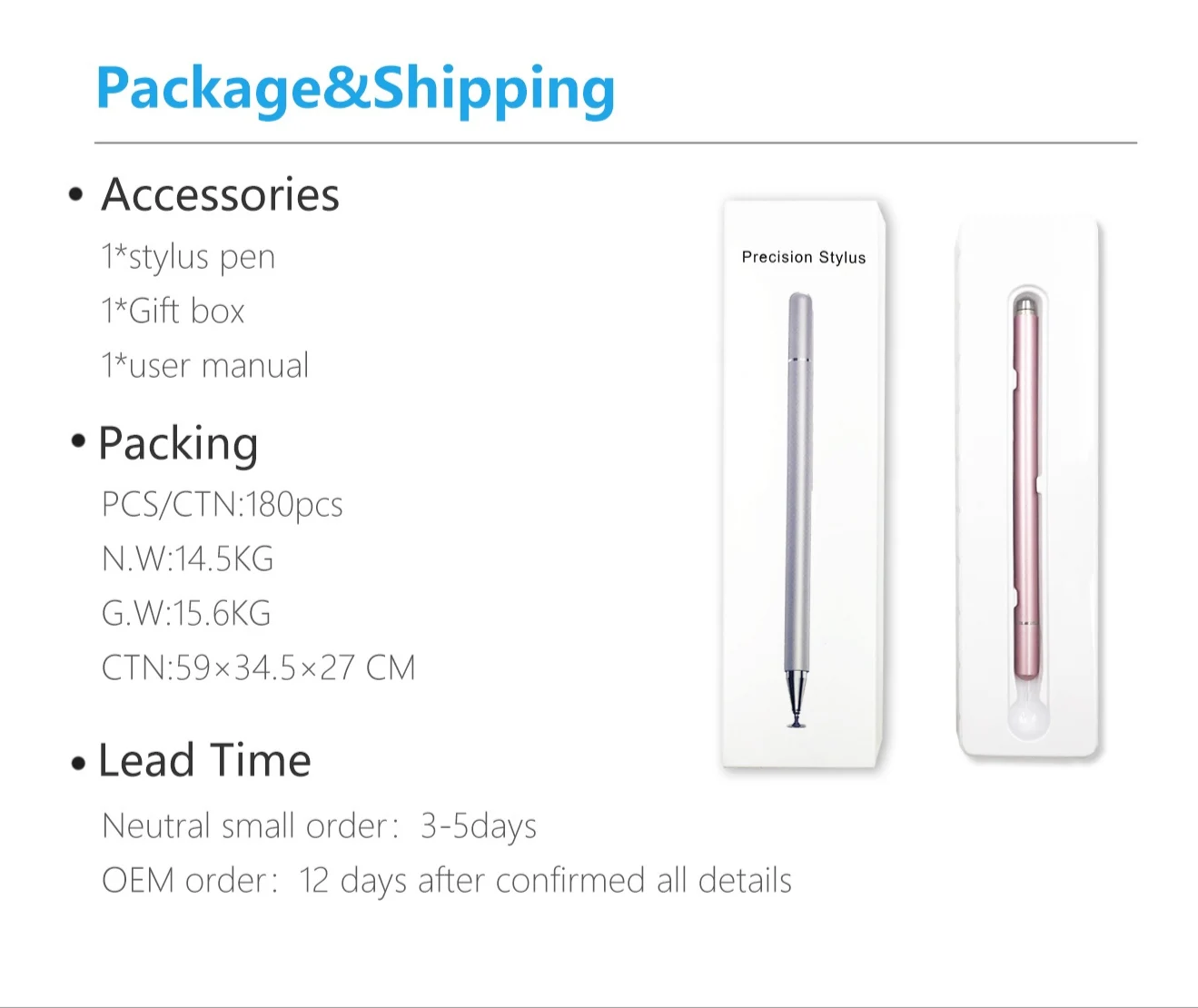 Oem Factory Sale Active Touch Screen Pen Smart Wholesale Stylus Pen