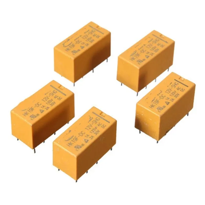 HK19F-DC5V-SHG HK19F-DC12V-SHG HK19F-DC24V-SHG HK19F-DC3V-SHG Coil DPDT 8 Pin 2NO 2NC Mini Power Relays PCB Type