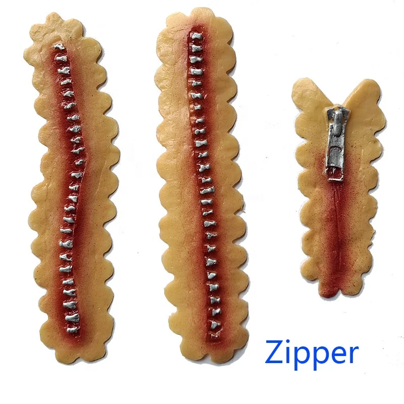 Halloween Face paint Body Paint Water washable Bloody Zipper face Cream Makeup Spirit Gum