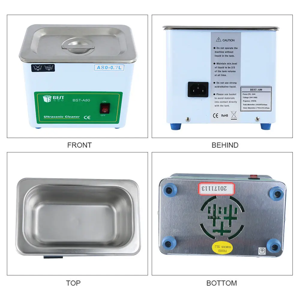 Amazon горячие продажи BEST-A80 сталь стоматологический ультразвуковой очиститель для домашнего ультразвуковые