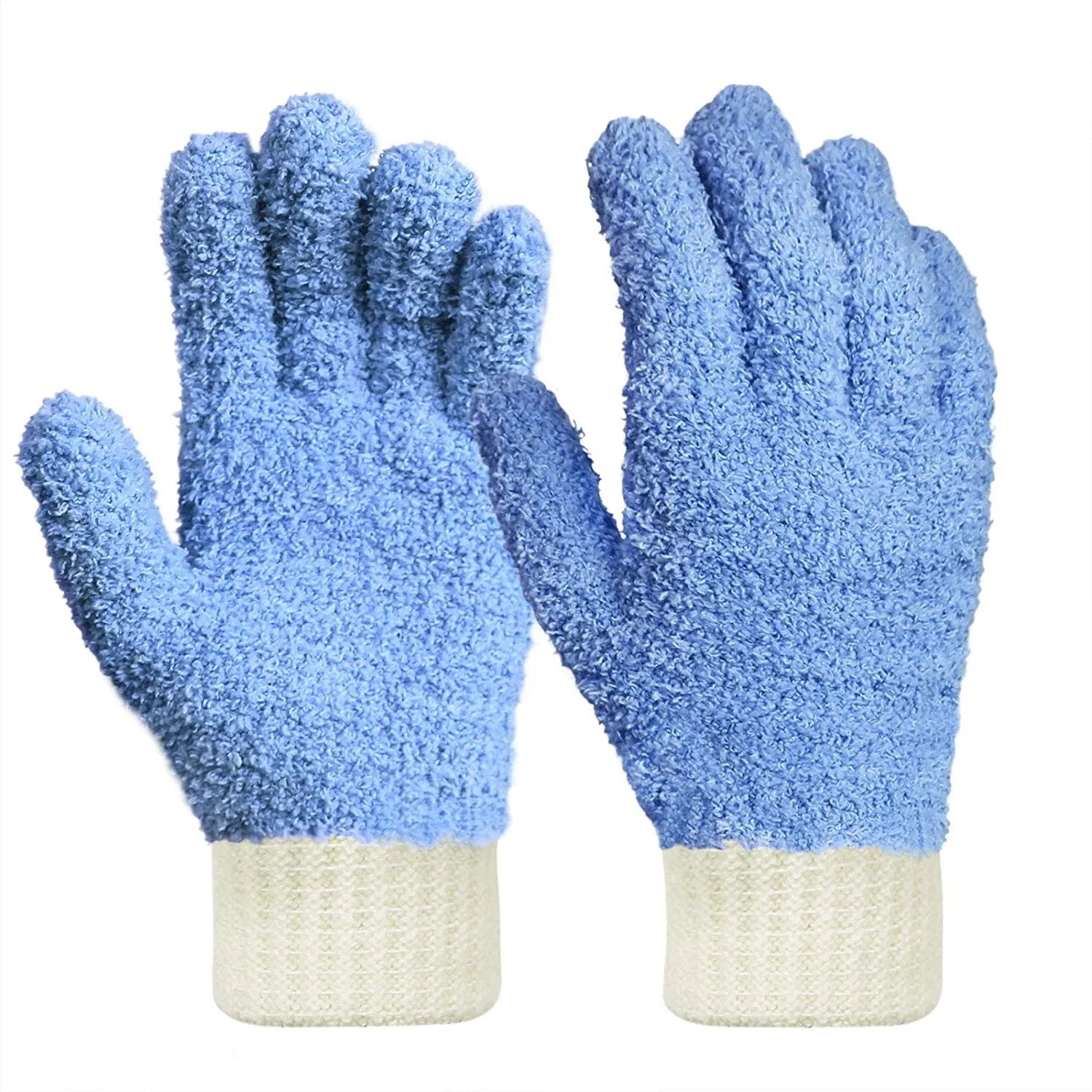 Reusable Lint-Free Microfiber Dusting Household Cleaning Car Washing Gloves For Blinds Windows