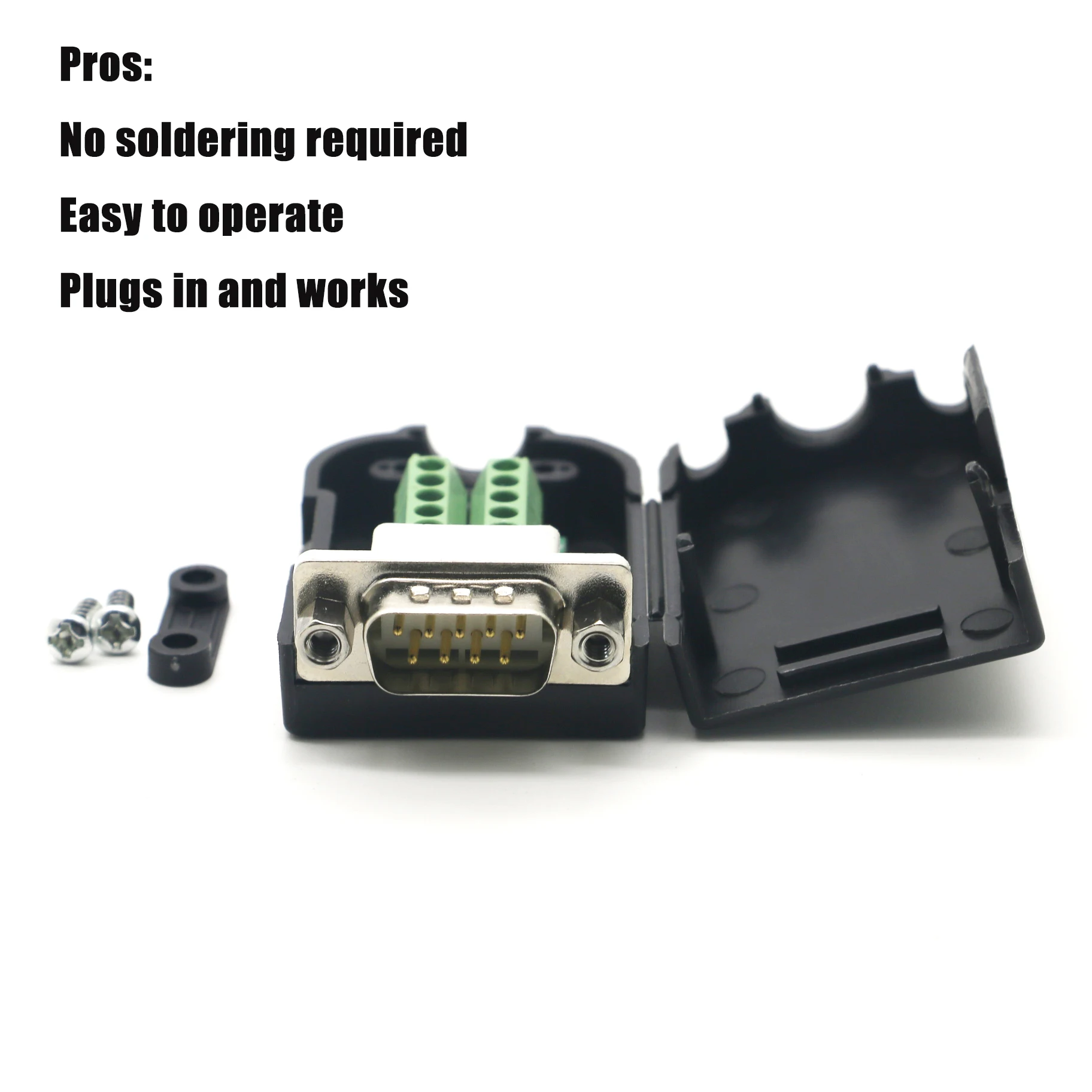 Hot sale  D-SUB Serial  RS232  9 Pin Male Female Plug  connector  for adapter scanner 9pin wire