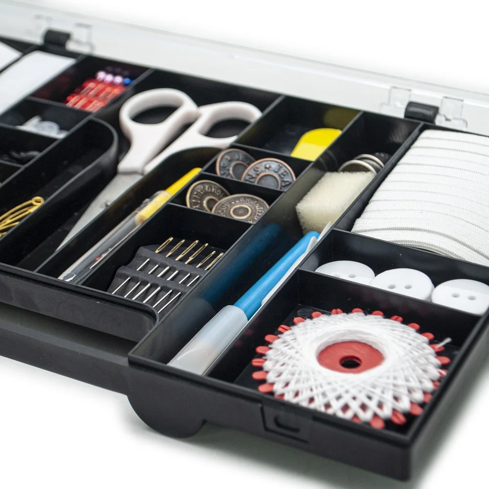 90 pcs pack multi function professional sewing kit box for hand sewing and sewing machine