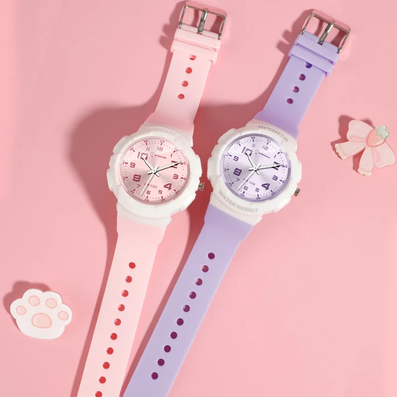 MINGRUI Kids Watch Children Quartz Watches Wristwatch Jelly for Girl and Boy Clocks Sport Baby Student Plastic Montre