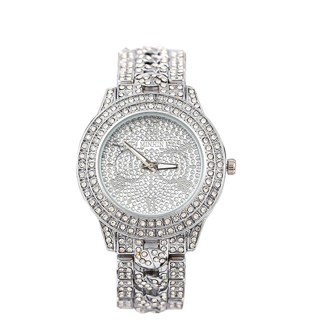 Bling Iced-Out Watch Wristwatch Fashion Diamond Quartz Analog Watch for women