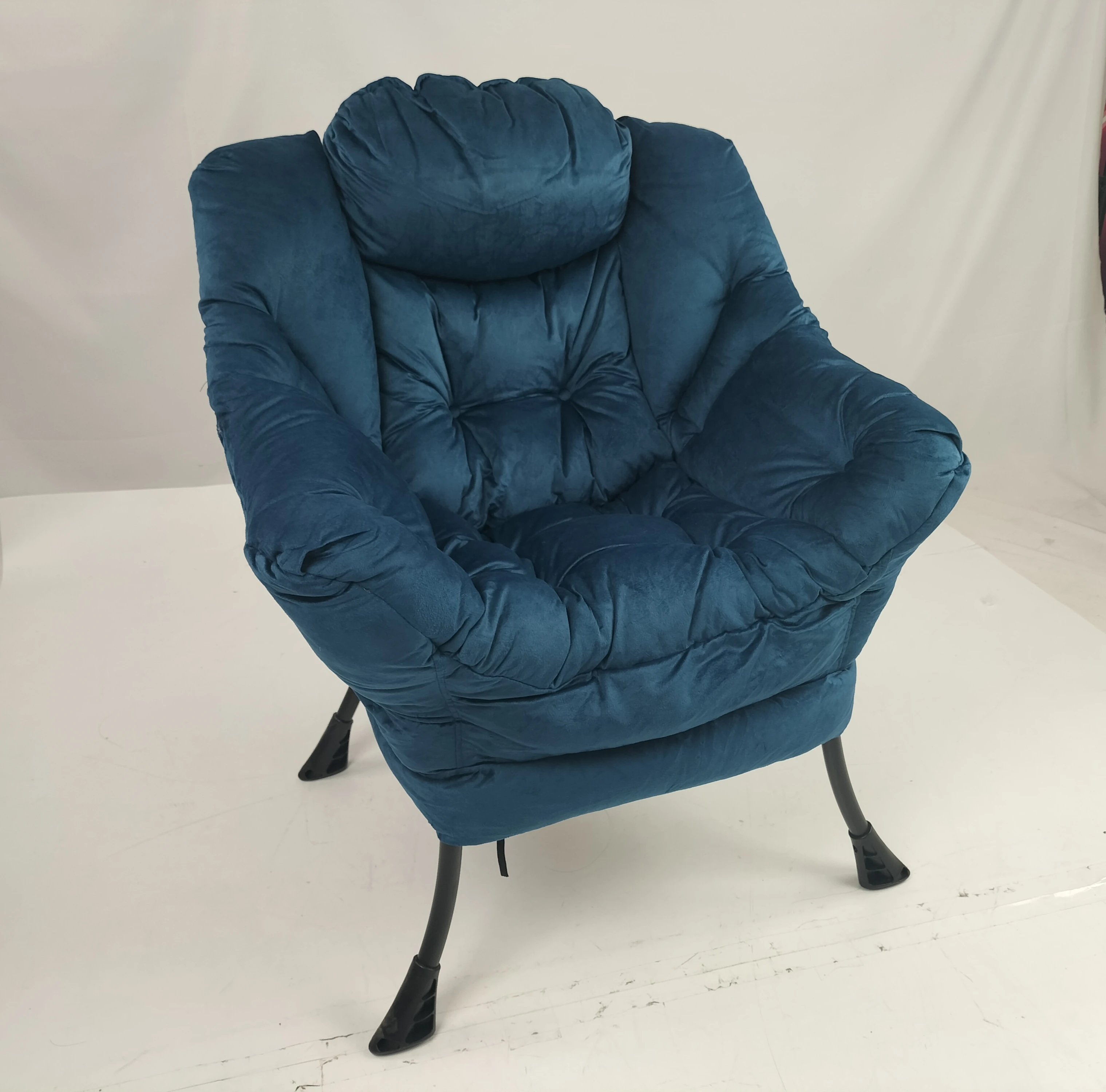 Modern Fashion Design Lounge Sofa Chairs Wooden Metal Leg Armrest VIP Visitor Waiting Reception Chairs for Office Public Area