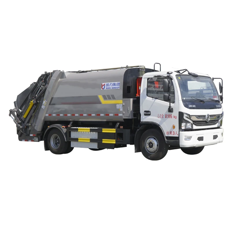 Dongfeng Kept new energy pure electric 10.5 cubic meters compressed garbage truck in the car motor battery