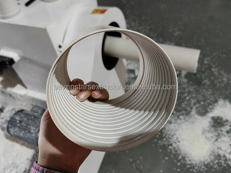 PVC pipe threads cutting plastic pipe thread processing machine