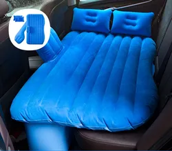 Hot sell travel Inflatable car mattress Custom PVC flocking inflatable car bed air mattress