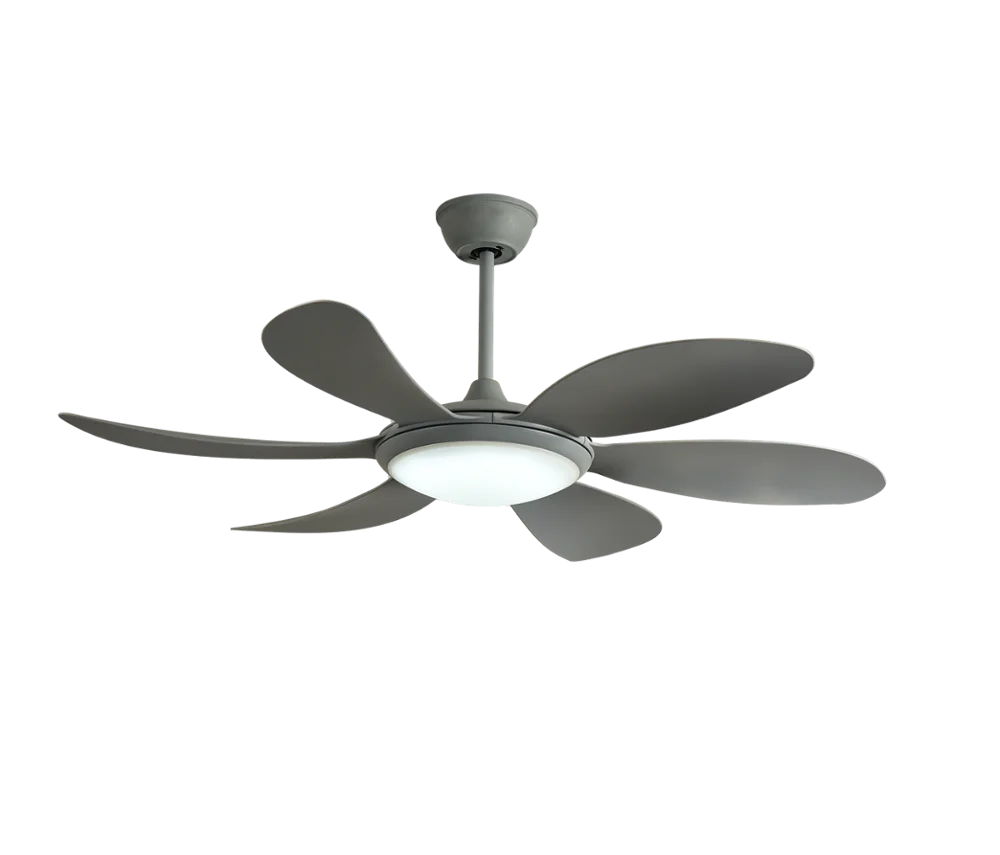 
White Modern Style Indoor sleek bedroom ceiling fan with light living room ceiling fan with light 110v 